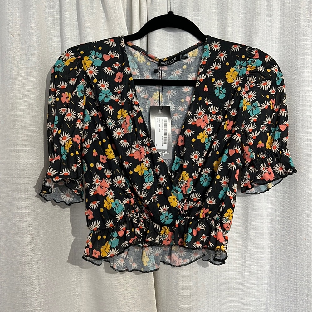 Floral crop top sz 10